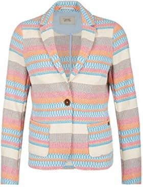 camel active Blazer für Damen, Damenblazer in Color-Blocking-Optik, 342070 5+97