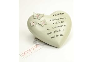 Angraves Special Friend Butterfly Gem Heart Graveside Memorial Ornament Plaque
