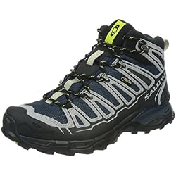 Salomon X Ultra Mid GTX - Zapatos para Hombre, Color bl/ALU/Gecko gree, Talla 45.3333333333333