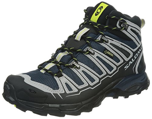 Salomon X Ultra Mid GTX - Zapatos para Hombre, Color bl/ALU/Gecko gree, Talla 45.3333333333333