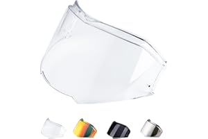 JQF GEAR Visiera Casco per FF900 Valiant 2,Sostituzione della Visiera della Lente del Casco del Parabrezza del Motociclo per Il Casco Integrale (Trasparente)