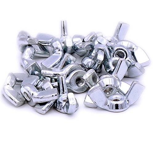 Preisvergleich Produktbild M3 (3 mm) Flügelmuttern – Stahl (20 Stück)