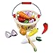 Price comparison product image Wooden Vegetables Cutting Set Magnetic Wooden Fruit and Vegetables Toy Pretend Food Kitchen Toy for Kids Children Age 3 4 5 6 7 Years Old