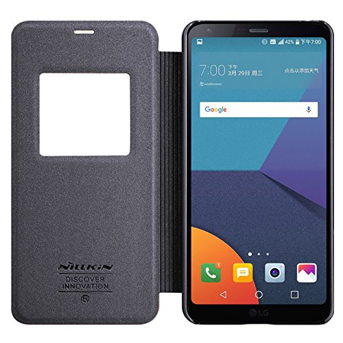 LG G6 Hülle, IVSO Hohe Qualität Advanced Shock Absorption Technology Case Folio Tasche Cover für LG G6 Smartphone (Für LG G6, Schwarz) - 2