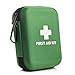 Price comparison product image 160 Piece Premium First Aid Kit Hard Case (Green) - 3 x Eye Wash, Cold Pack, Tough Cut Scissors, Metal Tweezer & Much More