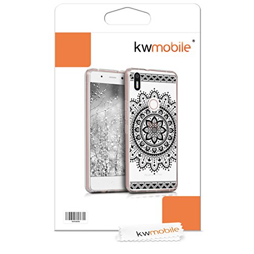 kwmobile Funda para bq Aquaris X5 Plus - Carcasa de TPU para m vil y dise o de Flores Aztecas en Negro Transparente reviews kwmobile Funda para bq Aquaris X5 Plus - Carcasa de TPU para m vil y dise o de Flores Aztecas en Negro Transparente