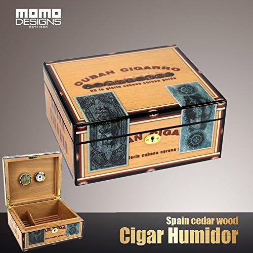25ct Humidors-Luxury Collection- Exotic High Piano Gloss Artpaper Exterior