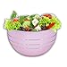 Produktbild Kosma Edelstahl tiefe Schüssel | Salatschüssel außerhalb Rosa Innen hochglanzpoliert - 24 cm (3 Liter)