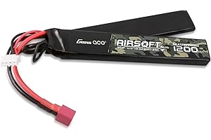 Gens ace 3S 1200 mAh, 11,1 V, 25C, 3S1P, batteria Lipo Airsoft con spina T Deans, per AEG con spazio relativamente piccolo (2 vie)
