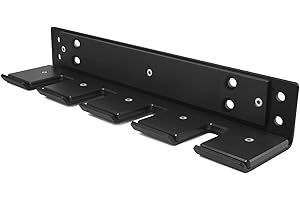 Yes4All Vertical Wall Mounted Olympic Barbell Holder, Barbell Storage Rack, Hanging Barbell Rack for Home Fitness Equipment