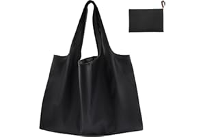 FenFang Duża składana torba na zakupy, torba na zakupy wielokrotnego użytku, torby na zakupy z owocami, tkana torba na zakupy, przyjazna dla środowiska, zmywalna torba na zakupy, 56 x 67 cm