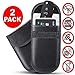 Price comparison product image Car Key Signal Blocker Pouch, PU Leather Case Pouch For key less entry Car Fobs, Anti Theft Faraday Pouch Protector Wallet For Car keys Credit Cards Block signal RFID/WIFI/NFC- Black Pack of 2