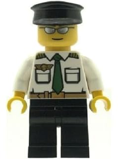 lego airline pilot minifigure
