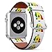 Produktbild R-Rong kompatibel Watch Armband, Echtes Leder Uhrenarmband f¨¹r Apple Watch Series 4/3/2/1 Sport Edition 42/44mm - Map Shape and Flag of Senegal