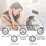 H.Versailtex Verdunklungsvorhänge, Hellgrau/Beige Vorhänge Blickdicht mit Ösen 2 Stück 245 CM x 140 CM (H x B), 2er-Set - 7