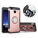 Produktbild Mosoris XiaoMi Redmi 4X Hülle, XiaoMi Redmi 4X Handyhülle mit Ring Kickstand, Schutzhülle mit 360 Grad Drehbarer Handyhalterung Geeignet für Auto Magnet Ring für XiaoMi Redmi 4X, Rosé Gold