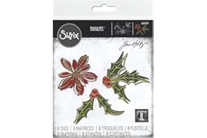 Set di fustelle Sizzix Christmas Thinlits, schizzo stagionale di Tim Holtz
