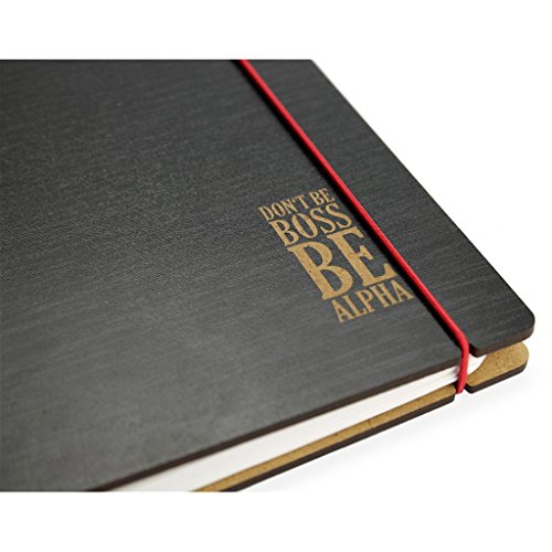 A P  Donovan -Ring-buch inkl  50 Blatt - Akten-Ordner  Organizer - Notizbuch mit Spiralbindung  A4 und A5  - blanko - Esche schwarz  A4