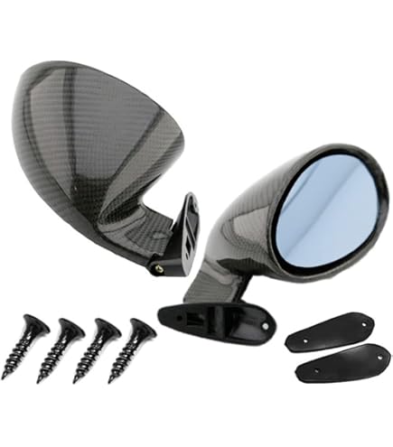 Lot De 2 Rétroviseurs Vintage Acier Inoxydable - Universels Pour Voitures Anciennes Et Youngtimer