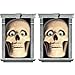 Produktbild Amscan / Fenster-Leuchtfolien Totenkopf, 2'er Pack