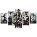 Produktbild YspgArt66 Print Canvas, 5-Teilig Marvel Avengers Super Heroes Leinwand Art Wand Gemälde für Home Wohnzimmer Büro Trendig eingerichtet Dekoration Geschenk (ungerahmt)