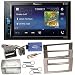 Produktbild Pioneer MVH-A200VBT USB Bluetooth MP3 WMA Autoradio 2-DIN Moniceiver Einbauset für Ford Focus C-Max Fiesta Transit, Farbe der Radioblende:Silber