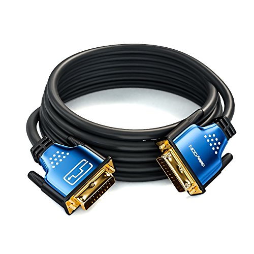 deleyCON 2m HQ DVI zu DVI Kabel – DVI-D Dual Link – 1080p / Full-HD / 3D Ready – DVI auf DVI Adapterkabel – 2 meter - 4