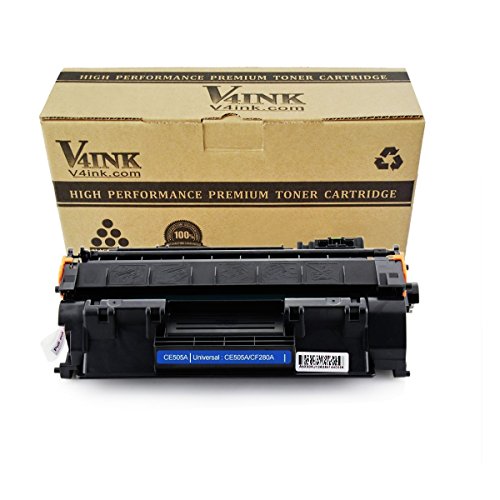 V4INK Toner ersetzt HP 05X CE505X für HP LaserJet P2055 (CE456A), HP LaserJet P2055d (CE457A), HP LaserJet P2055dn (CE459A) Drucker, 6500 Seiten für Schwarz, 1 Stück