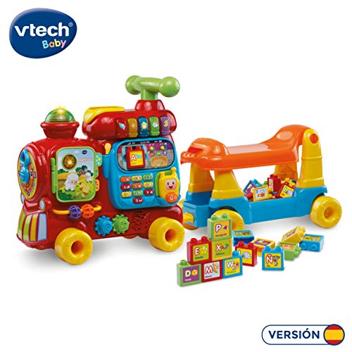 VTech Baby - 3480-181922, Maxi trenino cavalcabile 5 in 1, con attività educative