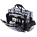 MUA LIMITED Easy Access Cosmetic Carry All Bag, Clear Makeup Artist Organiser with Shoulder Strap, Black