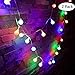 Produktbild LED Globe Lichterkette,Tonskooners [2 Pack] 33FT/10M 60 LEDs 8 Modi USB-Stromversorgung RGB led kugeln lichterkette für Weihnachten, Hochzeit, Party (Mehrfarbig)