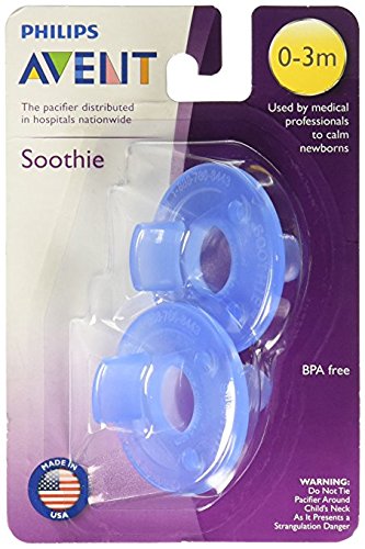 AVENT – Soothie – Schnuller aus Amerika 0 bis 3 Monate – 2er Pack – BLAU - 4