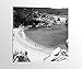 Produktbild Alu-Dibond schwarz weiß Meer Sardinien Strand Urlaub Ozean Bild auf Aluminium AluDibond UV Druck gebürstet Wandbild Metall Effekt 16A660, Alu-Dibond 1:50x50cm