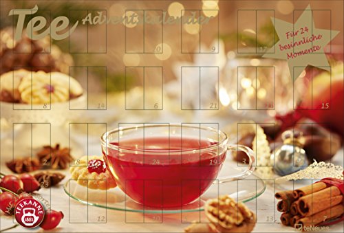 Preisvergleich Produktbild Tee-Adventskalender 2018 - Teekalender, Adventskalender, 25 Teekompositionen für eine genussvolle Adventszeit - 56 x 38 cm