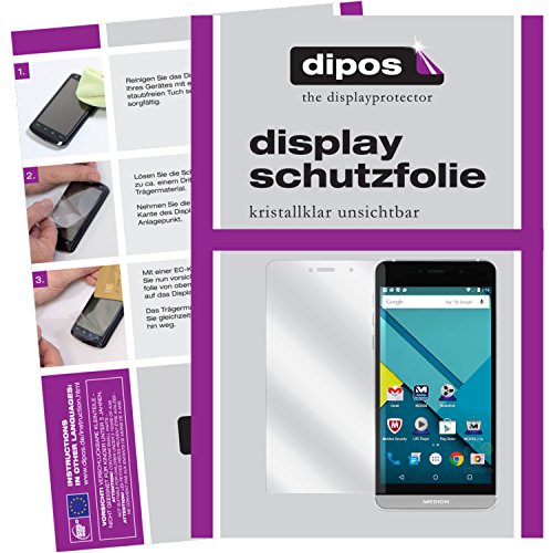 6x dipos Medion Life X5004 Schutzfolie - klare Displayschutzfolie