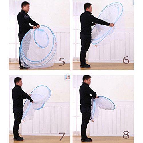 Moskitonetz, tragbarer, faltbarer Outdoor-Reise Camping Bett vollständig geschlossener freistehend Pop Up Netz Zelt von Churun - 6