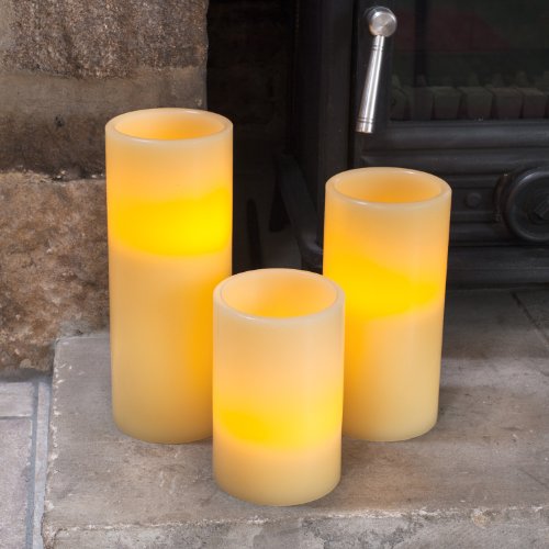 LED Echtwachskerze batteriebetrieben 25cm - 4
