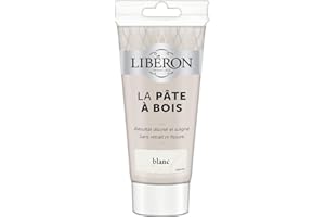 Libéron Pâte à bois - Réparation du bois, Blanc, 150g