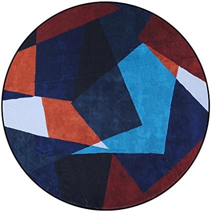 Rugs living room Round Rug Nordic Style Bedroom Computer Door Chair Basket Wicker Cushions Living Room Coffee Table Room Bedside ( Size : Diameter 100cm )