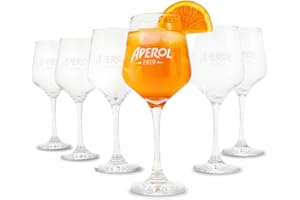 Maxito Aperol Spritz Gläser im 6er Set ∣ Modernes Design für Cocktail Gläser ∣ Ideal als Aperol Spritz Geschenkset ∣ Aperol Geschenk ∣ Trinkgläser Set