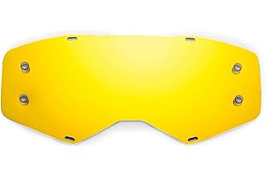 SeeCle 415151 lentes de repuesto para máscaras oro espejado compatible para màscara Scott Prospect