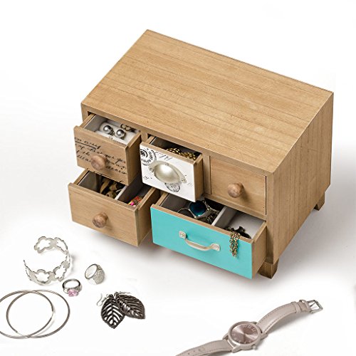 Balvi - Bureau Caja para Guardar Joyas. Joyero de Madera.