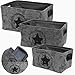 Produktbild LS-LebenStil 3X Organizer Set Stern Grau Aufbewahrung Box Kiste Korb Körbchen