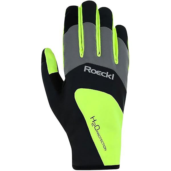 Roeckl Rapallo Winter Fahrrad Handschuhe lang wasserdicht schwarz/gelb 2026: Größe: 7 Fashion