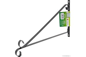 BARGAINSGALORE 4 X 16" Hanging Basket Bracket Decoration Hook Flowers Metal Garden Wall Mount