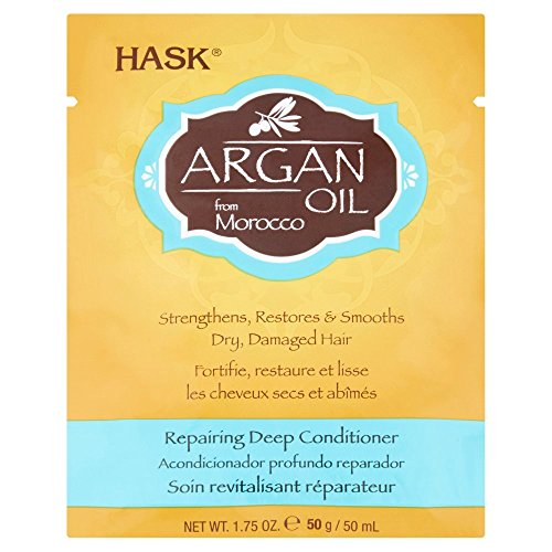 Hask Huile d'argan Soin cheveux Traitement revitalisant Intense, 50 g
