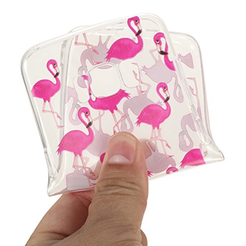 LUSHENG Galaxy S8 Funda  Ultra Delgada Duradera TPU Silicona Caso para Samsung Galaxy S8 2017 5 8  Puro Aqua Pintura Shock Absorci  n Protecci  n Cover Flamenco