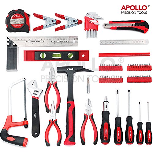 Apollo 71-teiliges Haushaltswerkzeugset inklusive der gebräuchlichsten Handwerkzeuge – in Aufbewahrungsbox - 2