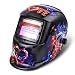 Produktbild Solar Automatik Schweißhelm NASUM Welding Helmet Schweißmaske für alle gängigen Schweißtechniken Schweißschild mit Kopfband Automatische Verdunkelung (Rot)