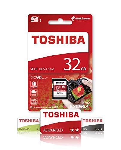 Toshiba Exceria Pro N302 SDHC 32GB UHS-I U3 Speicherkarte (bis zu 90MB/Sek. lesen) - 2